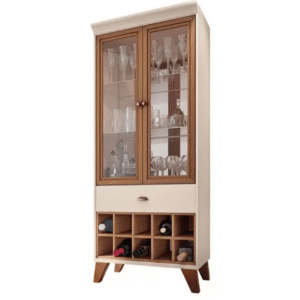 Cristaleira Ópera Off White Nature HB Móveis