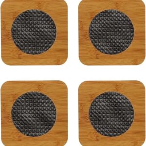 Kit com 4 Peças Descanso de Panela em Bambu