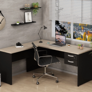 Escrivaninha Mesa Escritório em L 160x150cm com Gaveta