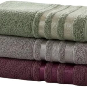 Kit C/ 3 Toalhas De Banho Marselha