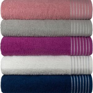 Kit 5 Toalhas de Rosto Grande Extra Macia