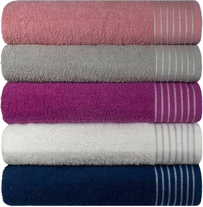 Kit 5 Toalhas de Rosto Grande Extra Macia