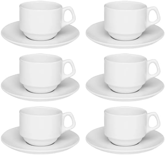 Oxford Conjunto Com Xícaras De Chá Com Pires 200ml 06 Peças - Imagem 2