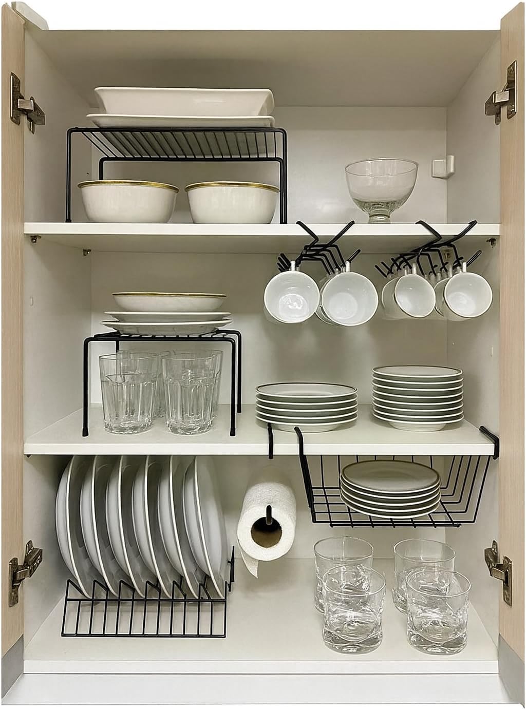 Kit Organizador de Armário 7 Peças Preto